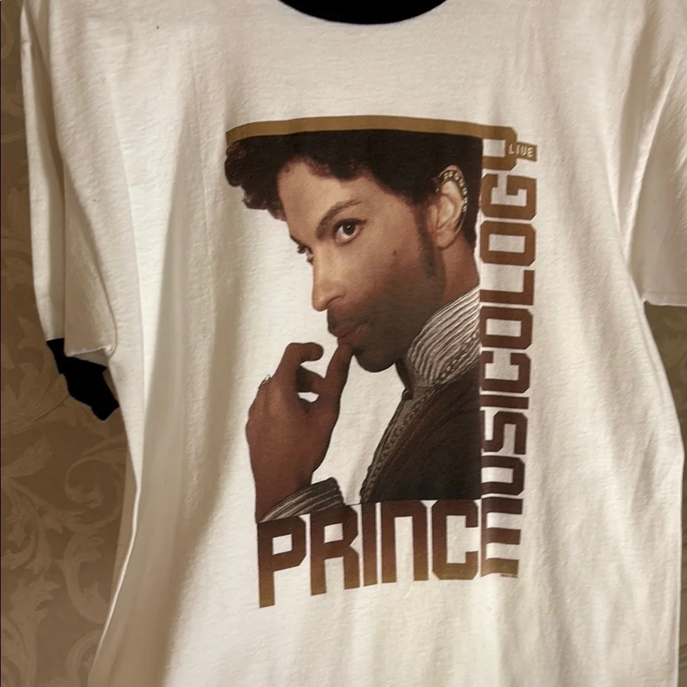 AUTHENTIC PRINCE CONCERT White Graphic T-Shirt - Picture 1 of 5